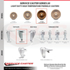 Service Caster 5 Inch High Temp Phenolic Wheel Swivel Top Plate Caster Set with 2 Rigid SCC SCC-20S514-PHSHT-2-R-2